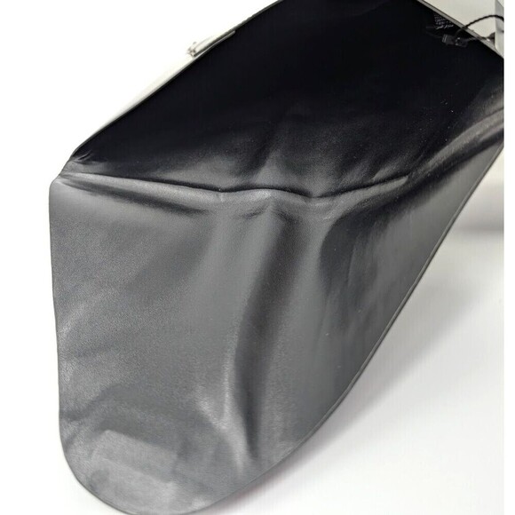 BCBGMAXAZRIA Clutch Bag Harlow Gunmetal Mirror Envelope Pouch Vegan Leather Glam - Picture 10 of 15